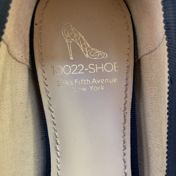 Saks Fifth Avenue Leather Ballet Flats Made in Italy - Picture 8 of 12